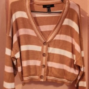 womens med forever 21 button down sweater